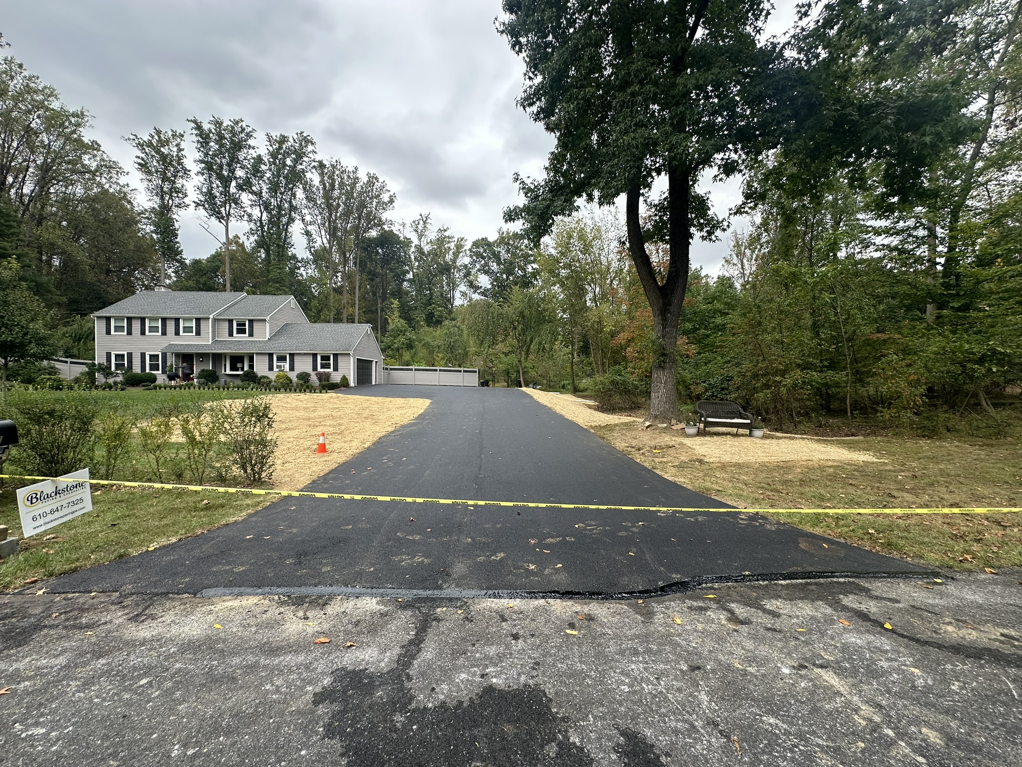 A Fresh Welcome Home: Resurfacing a Curved Colonial Driveway in Exton, PA